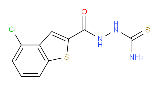 2-(4-chlorobenzo[b]thiophene-2-carbonyl)hydrazinecarbothioamide