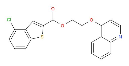 2-(quinolin-4-yloxy)ethyl 4-chlorobenzo[b]thiophene-2-carboxylate