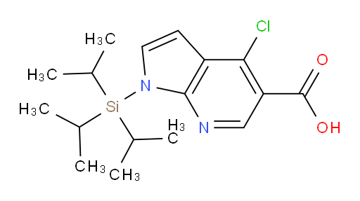 4-chloro-1-(triisopropylsilyl)-1H-pyrrolo[2,3-b]pyridine-5-carboxylic acid