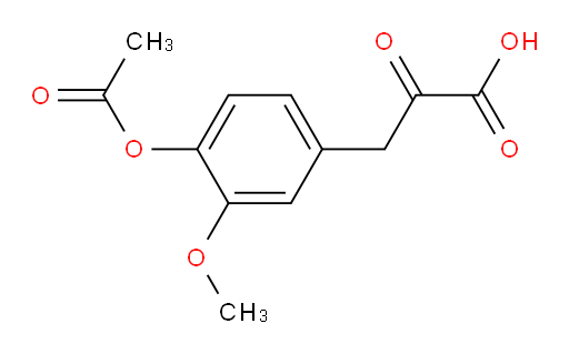 3-(4-acetoxy-3-methoxyphenyl)-2-oxopropanoic acid