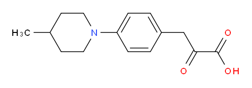 3-(4-(4-methylpiperidin-1-yl)phenyl)-2-oxopropanoic acid