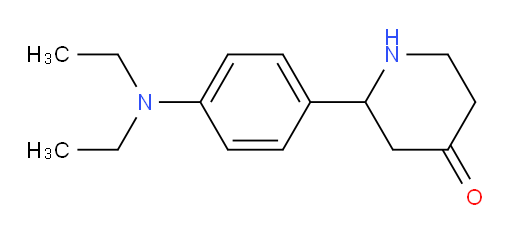 2-(4-(diethylamino)phenyl)piperidin-4-one