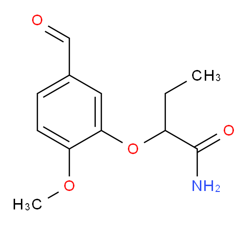 2-(5-formyl-2-methoxyphenoxy)butanamide