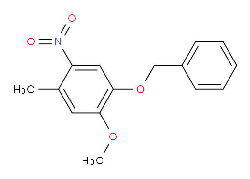 1-(benzyloxy)-2-methoxy-4-methyl-5-nitrobenzene