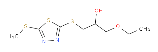 1-ethoxy-3-((5-(methylthio)-1,3,4-thiadiazol-2-yl)thio)propan-2-ol