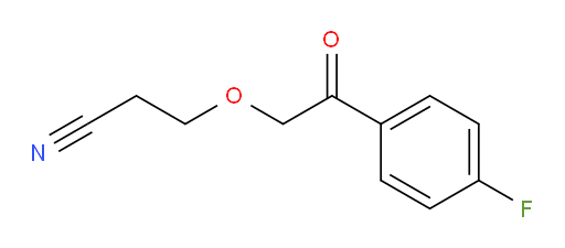 3-(2-(4-fluorophenyl)-2-oxoethoxy)propanenitrile