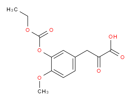 3-(3-((ethoxycarbonyl)oxy)-4-methoxyphenyl)-2-oxopropanoic acid