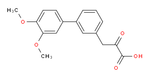 3-(3',4'-dimethoxy-[1,1'-biphenyl]-3-yl)-2-oxopropanoic acid