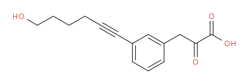 3-(3-(6-hydroxyhex-1-yn-1-yl)phenyl)-2-oxopropanoic acid