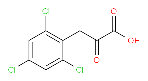 2-oxo-3-(2,4,6-trichlorophenyl)propanoic acid