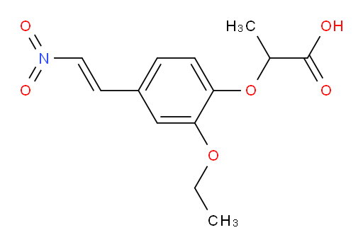 (E)-2-(2-ethoxy-4-(2-nitrovinyl)phenoxy)propanoic acid