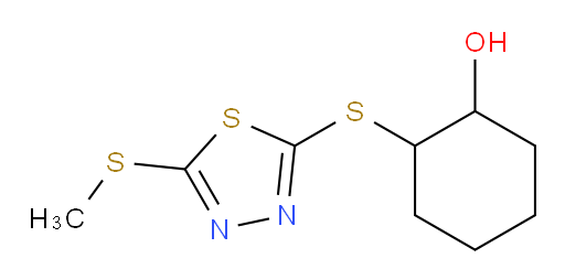 2-((5-(methylthio)-1,3,4-thiadiazol-2-yl)thio)cyclohexanol