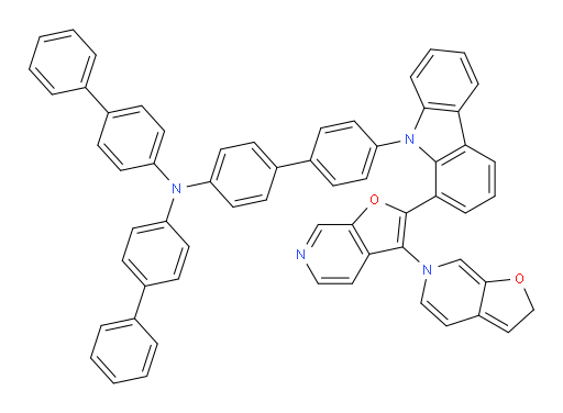 4'-(1-(2'H-[3,6'-bifuro[2,3-c]pyridin]-2-yl)-9H-carbazol-9-yl)-N,N-di([1,1'-biphenyl]-4-yl)-[1,1'-biphenyl]-4-amine