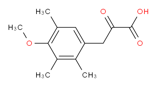 3-(4-methoxy-2,3,5-trimethylphenyl)-2-oxopropanoic acid