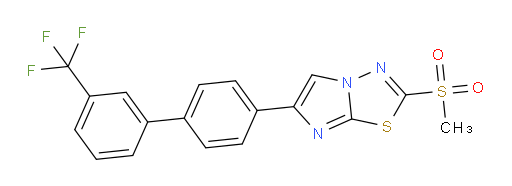 2-(methylsulfonyl)-6-(3'-(trifluoromethyl)-[1,1'-biphenyl]-4-yl)imidazo[2,1-b][1,3,4]thiadiazole