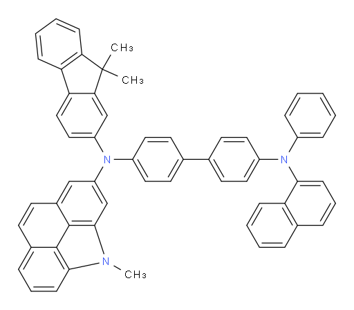 N4-(9,9-dimethyl-9H-fluoren-2-yl)-N4-(4-methyl-4H-benzo[def]carbazol-2-yl)-N4'-(naphthalen-1-yl)-N4'-phenyl-[1,1'-biphenyl]-4,4'-diamine