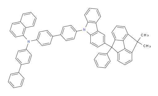 N-([1,1'-biphenyl]-4-yl)-N-(4'-(3-(8,8-dimethyl-4-phenyl-4,8-dihydrocyclopenta[def]fluoren-4-yl)-9H-carbazol-9-yl)-[1,1'-biphenyl]-4-yl)naphthalen-1-amine