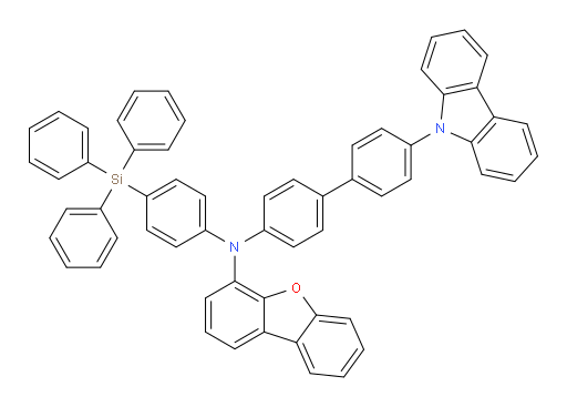 N-(4'-(9H-carbazol-9-yl)-[1,1'-biphenyl]-4-yl)-N-(4-(triphenylsilyl)phenyl)dibenzo[b,d]furan-4-amine