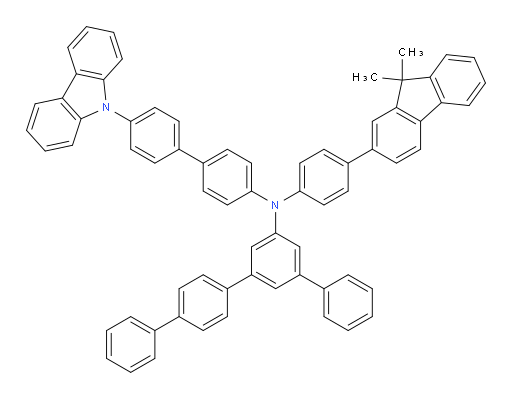 N-(4'-(9H-carbazol-9-yl)-[1,1'-biphenyl]-4-yl)-N-(4-(9,9-dimethyl-9H-fluoren-2-yl)phenyl)-[1,1':3',1'':4'',1'''-quaterphenyl]-5'-amine