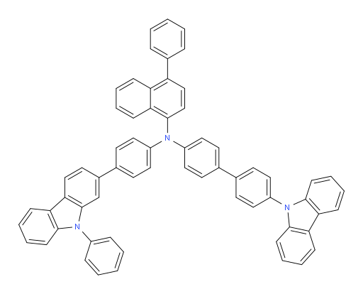 N-(4'-(9H-carbazol-9-yl)-[1,1'-biphenyl]-4-yl)-4-phenyl-N-(4-(9-phenyl-9H-carbazol-2-yl)phenyl)naphthalen-1-amine