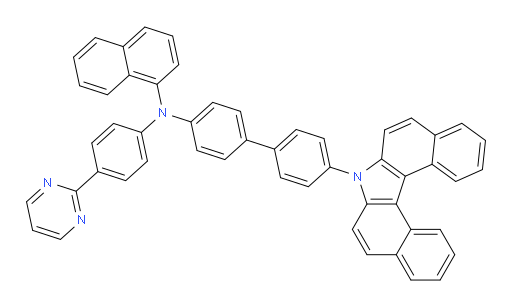 N-(4'-(7H-dibenzo[c,g]carbazol-7-yl)-[1,1'-biphenyl]-4-yl)-N-(4-(pyrimidin-2-yl)phenyl)naphthalen-1-amine