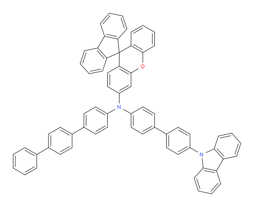 N-(4'-(9H-carbazol-9-yl)-[1,1'-biphenyl]-4-yl)-N-([1,1':4',1''-terphenyl]-4-yl)spiro[fluorene-9,9'-xanthen]-3'-amine