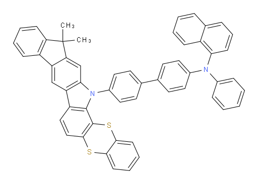 N-(4'-(13,13-dimethylbenzo[5,6][1,4]dithiino[2,3-a]indeno[1,2-h]carbazol-15(13H)-yl)-[1,1'-biphenyl]-4-yl)-N-phenylnaphthalen-1-amine