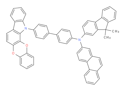 N-(4'-(12H-benzo[5,6][1,4]dioxino[2,3-a]carbazol-12-yl)-[1,1'-biphenyl]-4-yl)-N-(9,9-dimethyl-9H-fluoren-2-yl)phenanthren-2-amine