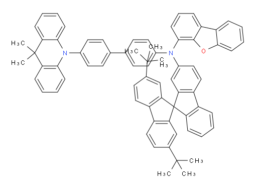 N-(2',7'-di-tert-butyl-9,9'-spirobi[fluoren]-2-yl)-N-(4'-(9,9-dimethylacridin-10(9H)-yl)-[1,1'-biphenyl]-4-yl)dibenzo[b,d]furan-4-amine