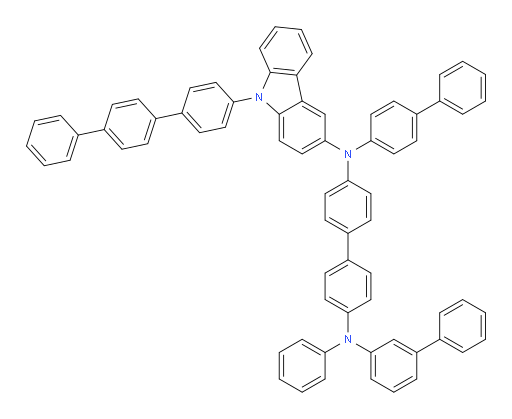 N4-([1,1'-biphenyl]-3-yl)-N4'-([1,1'-biphenyl]-4-yl)-N4'-(9-([1,1':4',1''-terphenyl]-4-yl)-9H-carbazol-3-yl)-N4-phenyl-[1,1'-biphenyl]-4,4'-diamine