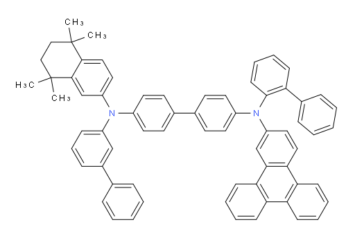 N4-([1,1'-biphenyl]-2-yl)-N4'-([1,1'-biphenyl]-3-yl)-N4'-(5,5,8,8-tetramethyl-5,6,7,8-tetrahydronaphthalen-2-yl)-N4-(triphenylen-2-yl)-[1,1'-biphenyl]-4,4'-diamine