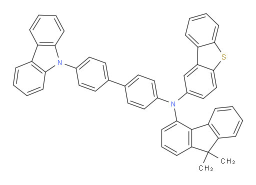 N-(4'-(9H-carbazol-9-yl)-[1,1'-biphenyl]-4-yl)-N-(9,9-dimethyl-9H-fluoren-4-yl)dibenzo[b,d]thiophen-2-amine