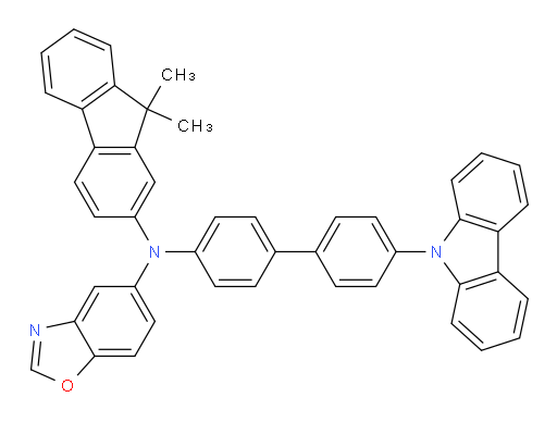 N-(4'-(9H-carbazol-9-yl)-[1,1'-biphenyl]-4-yl)-N-(9,9-dimethyl-9H-fluoren-2-yl)benzo[d]oxazol-5-amine
