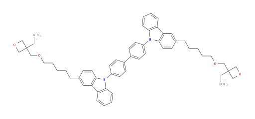 4,4'-bis(3-(5-((3-ethyloxetan-3-yl)methoxy)pentyl)-9H-carbazol-9-yl)-1,1'-biphenyl