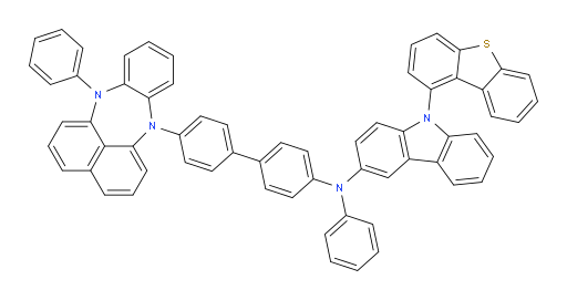 9-(dibenzo[b,d]thiophen-1-yl)-N-phenyl-N-(4'-(12-phenylbenzo[b]naphtho[1,8-ef][1,4]diazepin-7(12H)-yl)-[1,1'-biphenyl]-4-yl)-9H-carbazol-3-amine