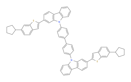 4,4'-bis(2-(6-cyclopentylbenzo[b]thiophen-2-yl)-9H-carbazol-9-yl)-1,1'-biphenyl