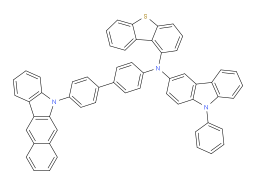 N-(4'-(5H-benzo[b]carbazol-5-yl)-[1,1'-biphenyl]-4-yl)-N-(dibenzo[b,d]thiophen-1-yl)-9-phenyl-9H-carbazol-3-amine