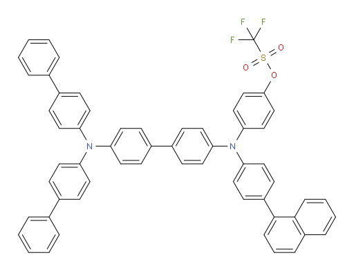 4-((4'-(di([1,1'-biphenyl]-4-yl)amino)-[1,1'-biphenyl]-4-yl)(4-(naphthalen-1-yl)phenyl)amino)phenyl trifluoromethanesulfonate