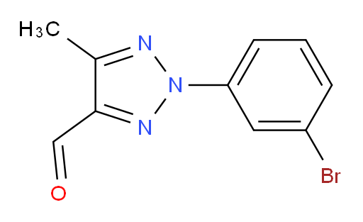 2-(3-bromophenyl)-5-methyl-2H-1,2,3-triazole-4-carbaldehyde