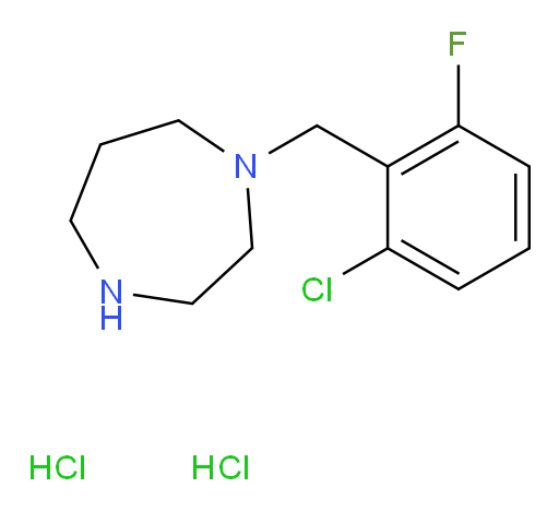 1-[(2-chloro-6-fluorophenyl)methyl]-1,4-diazepane dihydrochloride