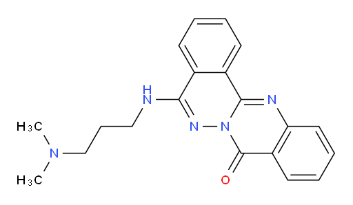 10-{[3-(dimethylamino)propyl]amino}-13H-5,11,12-triazatetraphen-13-one