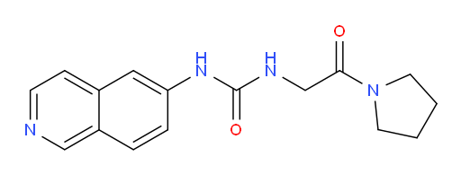 1-(isoquinolin-6-yl)-3-[2-oxo-2-(pyrrolidin-1-yl)ethyl]urea