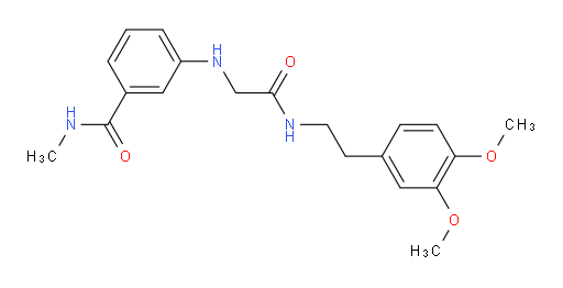 3-[({[2-(3,4-dimethoxyphenyl)ethyl]carbamoyl}methyl)amino]-N-methylbenzamide