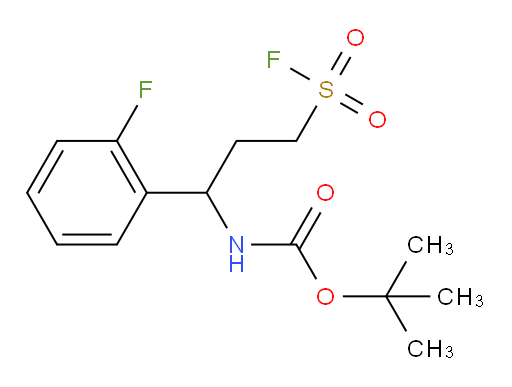 tert-butyl N-[1-(2-fluorophenyl)-3-(fluorosulfonyl)propyl]carbamate