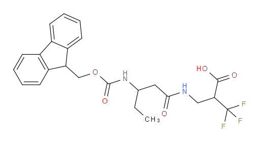 2-{[3-({[(9H-fluoren-9-yl)methoxy]carbonyl}amino)pentanamido]methyl}-3,3,3-trifluoropropanoic acid