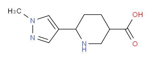 6-(1-methyl-1H-pyrazol-4-yl)piperidine-3-carboxylic acid