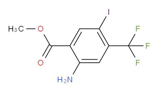 Benzoic acid, 2-amino-5-iodo-4-(trifluoromethyl)-, methyl ester