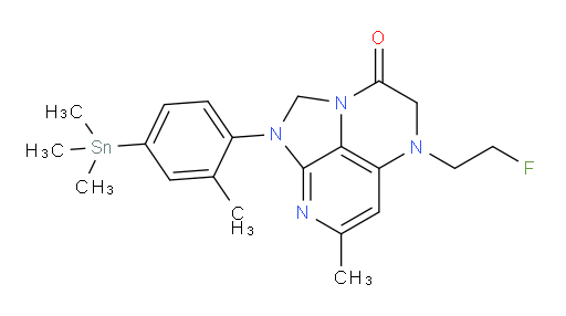 5-(2-fluoroethyl)-7-methyl-1-(2-methyl-4-(trimethylstannyl)phenyl)-4,5-dihydro-1H-1,2a,5,8-tetraazaacenaphthylen-3(2H)-one