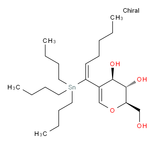 (2R,3S,4R)-2-(hydroxymethyl)-5-((E)-1-(tributylstannyl)hex-1-en-1-yl)-3,4-dihydro-2H-pyran-3,4-diol
