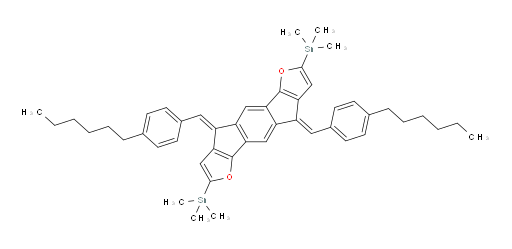 ((4Z,9Z)-4,9-bis(4-hexylbenzylidene)-4,9-dihydro-s-indaceno[1,2-b:5,6-b']difuran-2,7-diyl)bis(trimethylstannane)
